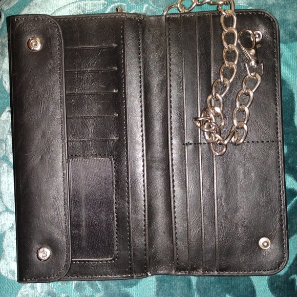Leather Chained Wallet- New - Picture 4 of 6